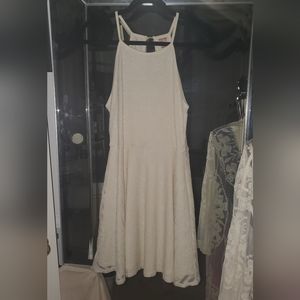 Cream Skater Dress